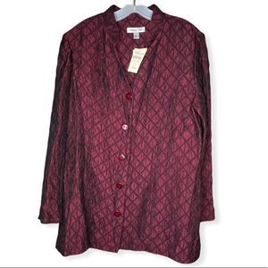 Coldwater Creek Mandarin Diamond Jacket nwt